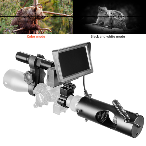 Nueva noche visión Riflescope caza al aire libre ámbitos óptica táctico de día y noche de modo Digital de infrarrojos Monitor Luz de relleno ► Foto 1/6