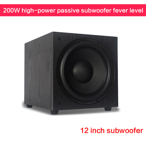 Subwoofer pasivo para cine en casa, Subwoofer de 200W de 12 pulgadas para TV, altavoces de ordenador, amplificador de Audio HiFi, 30Hz-120KHz, DIY, S013 ► Foto 1/5