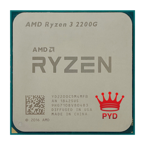 AMD Ryzen 3 2200G R3 2200G 3,5 GHz Quad-Core Quad-Hilo de procesador de CPU YD2200C5M4MFB hembra AM4 ► Foto 1/1