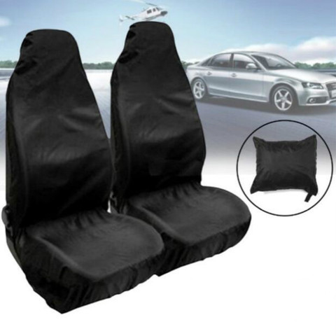 Funda protectora para asiento delantero de coche, Protector de asiento resistente al agua, Universal, transpirable, 2 uds. ► Foto 1/6