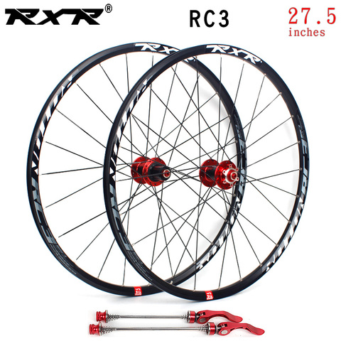 RXR-Rueda con cubo para bicicleta de montaña, neumático para bici MTB o de campo, 27.5, RC3, juego de cojinete de carbono, llanta de aleación de aluminio ► Foto 1/6