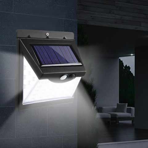 Luz nocturna con Sensor de movimiento al aire libre, lámpara de seguridad nocturna de encendido/apagado automático para jardín, impermeable, 20-100 led ► Foto 1/6