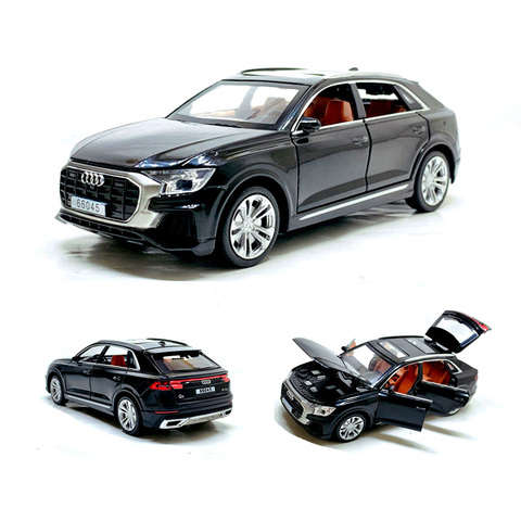Audi Q8-juguete de simulación para niños, juguete de aleación con luz de sonido extraíble, 1:32, juguetes de modelo de coche, regalos, envío gratis ► Foto 1/6
