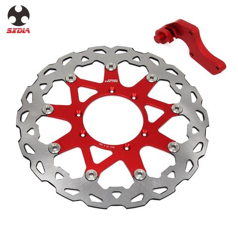 Rotor de discos de freno flotante para motocicleta, 320MM, con soporte para HONDA CR125R, CRF250R, CRF450R, CRF250X, CRF450X, SUPERMOTARD, CRF ► Foto 1/6