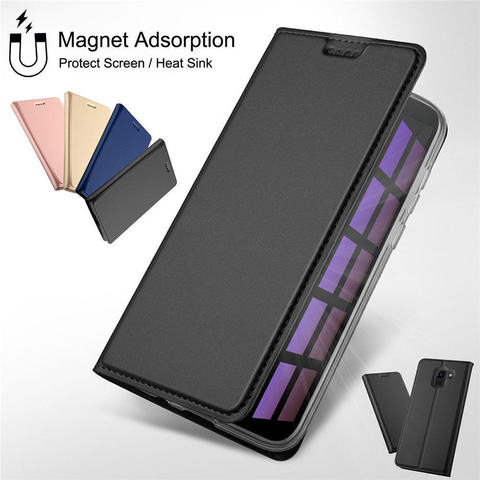 Funda magnética de cuero con tapa para Redmi Note 8, 7, 5, 6 Pro, 4X, 4, 6A, POCO, X3, funda de teléfono para Xiaomi, Mi 9, A3, A2 Lite, A1 ► Foto 1/6