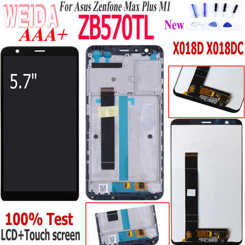WEIDA-pantalla LCD para Asus Zenfone Max Plus M1 ZB570TL X018D X018DC, con Sensor de pantalla táctil, montaje completo ► Foto 1/6