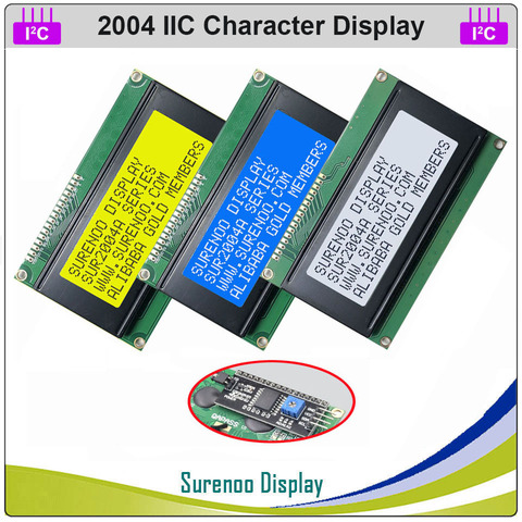 Serial IIC I2C TWS 2004 204 20*4 inglés y con caracteres japoneses LCD Panel de visualización del módulo de pantalla para Arduino ► Foto 1/3