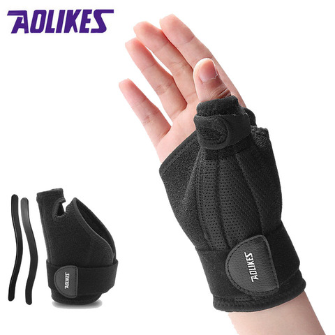 AOLIKES-soporte para pulgar, funda para tendón, recuperación de lesiones, muñequera tendinitis,férula para pulgar, muñequera dedo pulgar, 1 Uds.muñequera ortopedica ► Foto 1/6