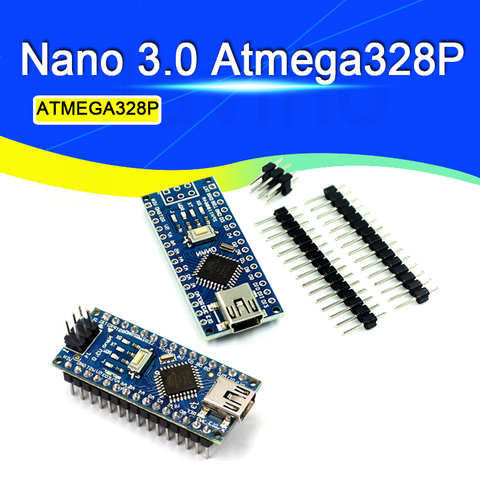 Controlador para arduino Nano 3,0 Atmega328, módulo de placa Compatible, placa de desarrollo PCB, mini USB V3.0 ► Foto 1/6
