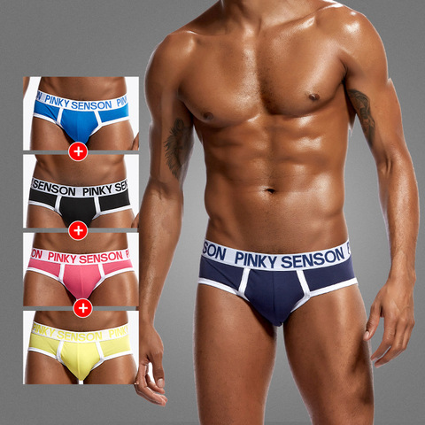 Calzoncillos slip suaves transpirables para hombre, ropa interior de algodón, Sexy, Gay ► Foto 1/6