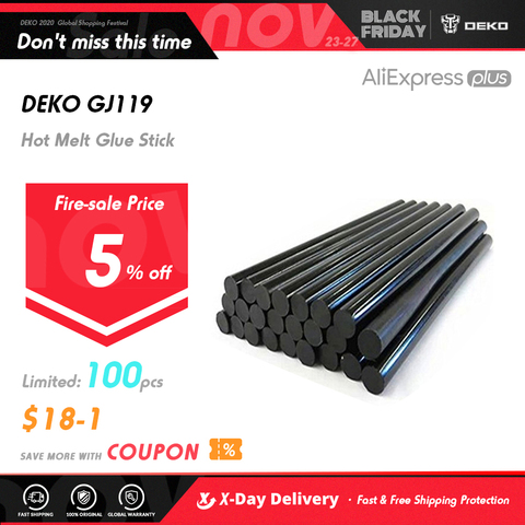 Dekopro 10 unids diámetro 7mm hot melt Barras de pegamento profesional longitud 180mm hot melt Barras de pegamento DIY Pistolas de pegamento Palos pasta herramientas ► Foto 1/5
