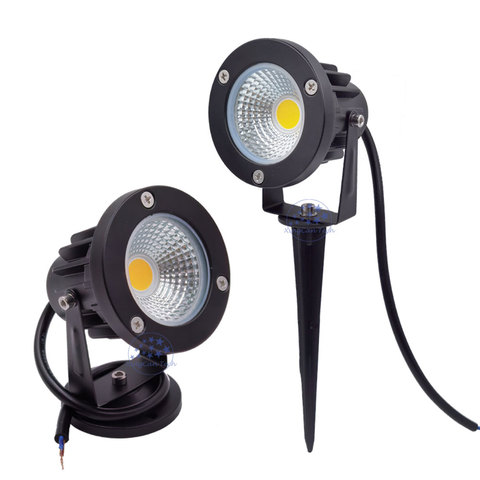 Envío gratis del punto del jardín de luz led COB 3 W 5 W IP65 de jardín al aire libre llevó la luz del punto 12 V 110 V 220 V led jardín spike luz para jardín ► Foto 1/6