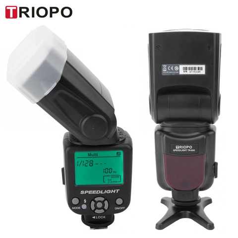 TRIOPO TR-950-luz Flash profesional en cámara, Speedlite externa con función de sincronización de obturador para Canon y Nikon ► Foto 1/6