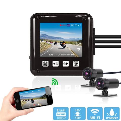 VSYS-cámara grabadora P6FL para motocicleta, cuerpo completo, impermeable, WiFi Dual, 1080P, Full HD, cámara de salpicadero DVR para motocicleta ► Foto 1/6