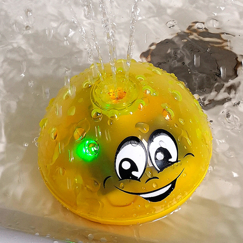 Divertido baño infantil juguetes de bebé de inducción eléctrica rociador Bola con luz y música niños de juego de agua baño interactivo juguete ► Foto 1/6