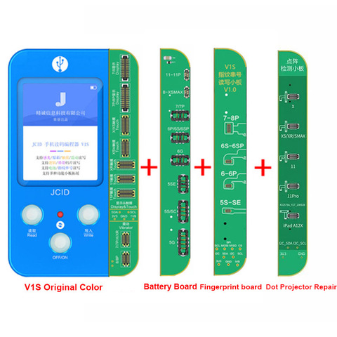 JC-programador LCD V1S para teléfono 7, 7P, 8 X, XS, 11 Pro MAX, batería, lector de huella dactilar, matriz de puntos para X-11ProMAX ► Foto 1/6