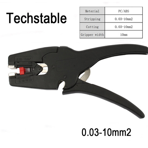 Techstable-Alicates de aislamiento autoajustables, LB-1 de FS-D3, pelacables de 0,03-10 mm2, tijeras de Cable, herramienta de pelado de cables ► Foto 1/6