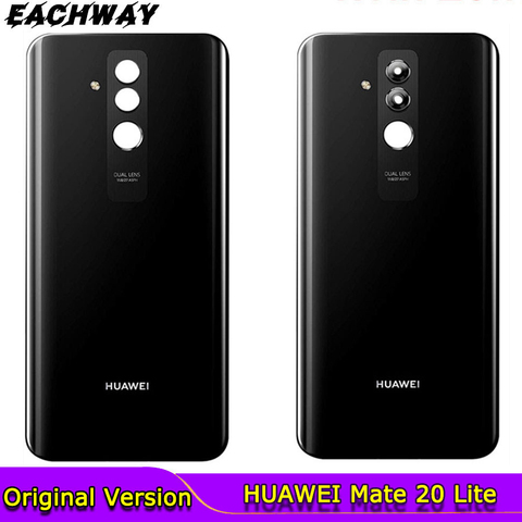 Huawei-funda para batería Mate 20 lite, carcasa trasera para puerta trasera, de 6,3 pulgadas, con lente de cristal para cámara ► Foto 1/6