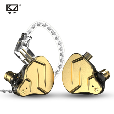 KZ ZSN Pro X-auriculares de Metal, 1BA 1DD + tecnología híbrida, auriculares internos auriculares con graves HIFI, Auriculares deportivos con cancelación de ruido ► Foto 1/6