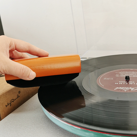 Cepillo limpiador de madera para discos de vinilo, cepillo de terciopelo antiestático para CD/LP, accesorios para REPRODUCTOR DE fonógrafo giradiscos ► Foto 1/5