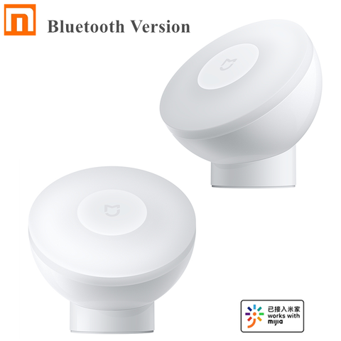 Xiaomi-luz nocturna Mijia 2 Versión Bluetooth, brillo ajustable, infrarrojo, Sensor inteligente de cuerpo humano y luz, funciona con la aplicación Mijia ► Foto 1/6