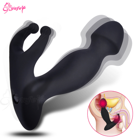 Vibrador Anal vibrador juguetes sexuales para hombres mujeres Gay Anal masajeador de próstata juguetes sexo Anal silicona Butt Plug adulto productos del sexo ► Foto 1/6