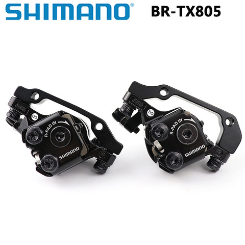 SHIMANO Tourney-freno de bicicleta de montaña TX805, BR-TX805, freno de disco mecánico, MTB M375, frenos de disco de tracción ► Foto 1/5