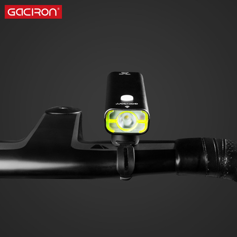 Linterna recargable de batería 400 lúmenes 18650 luz frontal de la lámpara LED de la bicicleta del faro de la bicicleta de Gaciron ► Foto 1/6