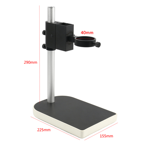 Soporte de anillo Dual para microscopio Digital, soporte de mesa de lente de laboratorio industrial, estéreo, ajustable, grande, 40MM/50MM ► Foto 1/5