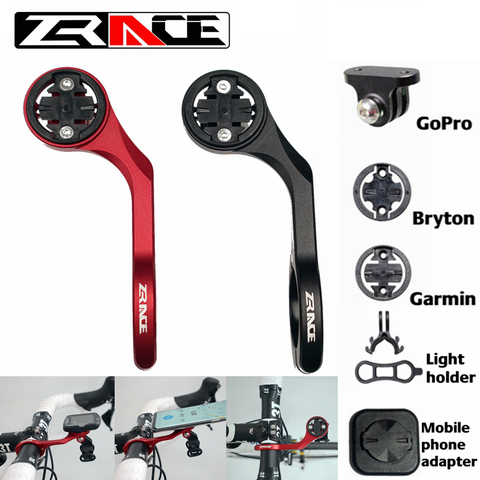 ZRACE-Soporte de cámara de ordenador para bicicleta, montaje frontal de bicicleta, para iGPSPORT, Garmin, Bryton, Wahoo, Gopro ► Foto 1/6