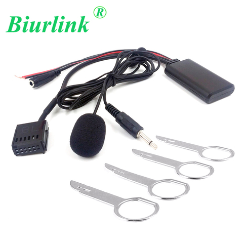 Biurlink 12Pin CD de coche AUX Puerto Bluetooth inalámbrico de manos libres micrófono para Ford C-Max Fiesta fusión 6000CD ► Foto 1/6