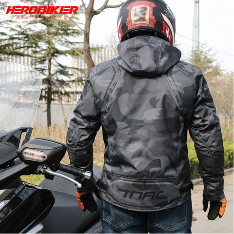 HEROBIKER-Chaqueta de carreras para Motocross para hombre, ropa reflectante, transpirable, para montar en moto, para las cuatro estaciones ► Foto 1/6