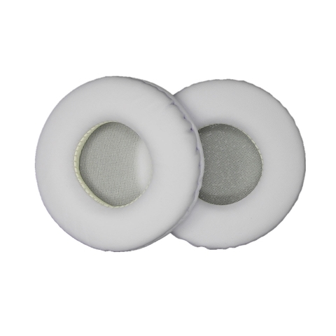 Almohadillas para auriculares de piel sintética suave, cojines para Sony AKG, Sennheiser, ATH, Philips, color blanco, 50MM-110MM, Almohadillas para oreja de espuma, 60mm, 70mm ► Foto 1/4