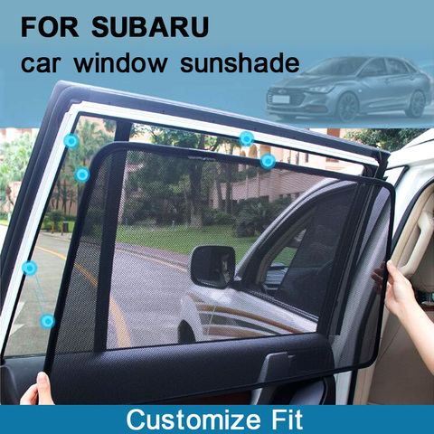 Parasol para SUBARU XV OUTBACK FORESTER, parasol para puerta de coche, ventana de Coche magnético, 2008-2010, 2011, 2012, 2013, 2014, 2015, 2016, 2017, 2022 ► Foto 1/6