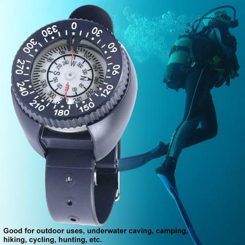 Reloj de pulsera con brújula para exteriores, herramienta de navegación deportiva para acampar, supervivencia, aventura, senderismo, buceo, impermeable, natación ► Foto 1/6