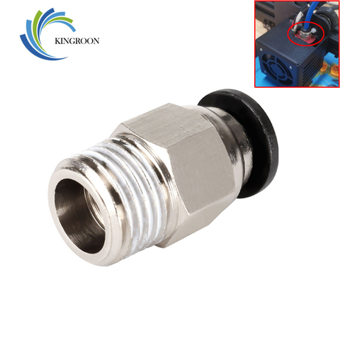 Neumático conectores PC4-01 remoto para V6 V5 J-La Bowden 1,75mm Tubo de PTFE 3D piezas de la impresora de acoplamiento rápido accesorios de salida Hotend parte ► Foto 1/6