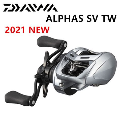 Daiwa Alphas-carrete de pesca Baitcasting de bajo perfil SV TW, diseño de hiperaccionamiento, 2022g, 7 + 1BB, arrastre máximo de 175 kg, 4,5 Original ► Foto 1/2