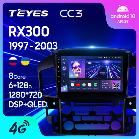 TEYES-Radio Multimedia CC3 con GPS para coche, Radio con reproductor de vídeo, navegador estéreo, Android 10, 2 din, dvd, para Lexus RX300 XU10 ► Foto 1/6