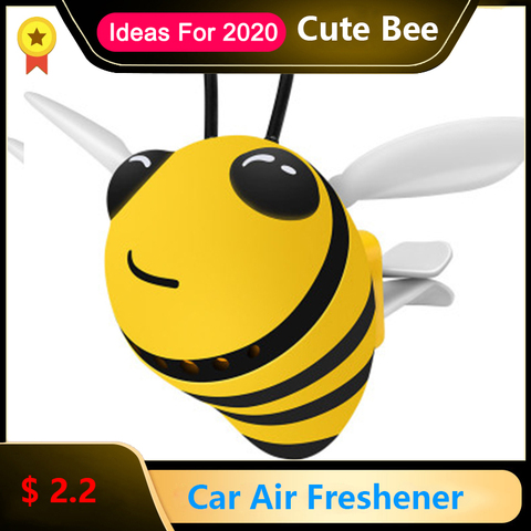 Ambientador creativo de abeja para coche, ambientador con clip, difusor de perfume automático, accesorios de decoración de fragancias para coche, aromatizante ► Foto 1/6