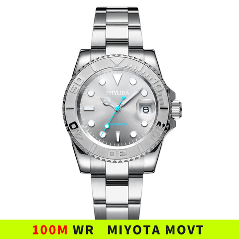 MIYOTA-Reloj de estilo yate para hombre, resistente al agua, 100m, 40mm, automático, Mov, no zafiro, cristal, bisel de cerámica ► Foto 1/4