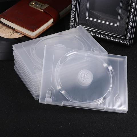 Caja de almacenamiento de discos de 6 uds, caja transparente para DVD, caja organizadora de CD, paquete portátil para cine en casa ► Foto 1/6