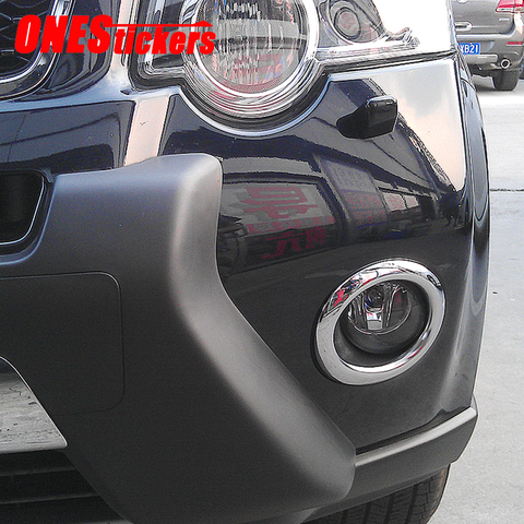 2 unids/set de luz antiniebla delantera cromada ABS para coche, cubierta decorativa para Nissan x-trail Rogue T31 2012 2013, accesorios adhesivos de estilo ► Foto 1/6