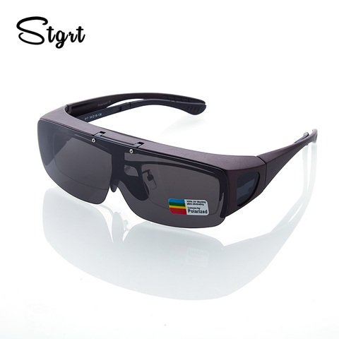 Stgrt-gafas de sol polarizadas con Montura de plástico para hombre, lentes plegables, graduadas ► Foto 1/6