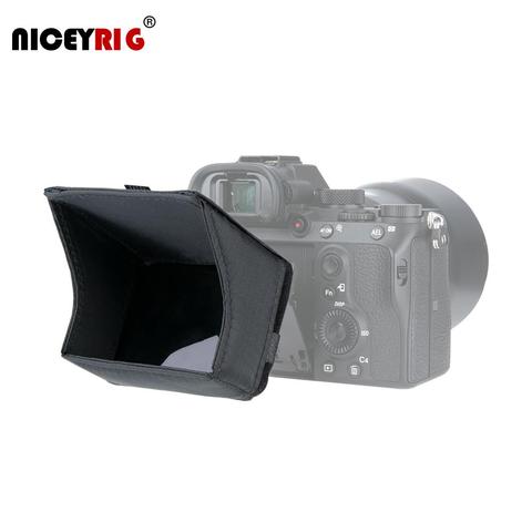 Niceyrig para Sony A7 A7II A7III A9 serie dedicada cubierta LCD Pantalla de nailon parasol ligero para Sony las cámaras ► Foto 1/6