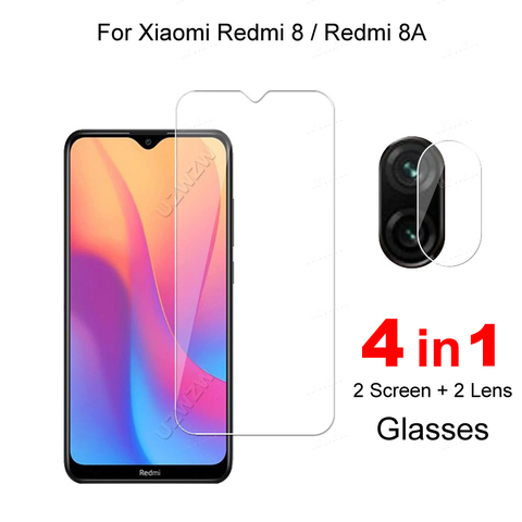 Protector de vidrio templado para Xiaomi Redmi 8A / Redmi 8, película de lente de cámara, Protector de Pantalla protectora de vidrio para Xiaomi Redmi 8 8A ► Foto 1/5