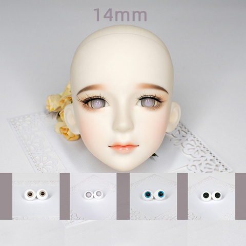 Ojos de cristal para muñeca BJD 1/3 1/4, 14mm, accesorios para muñeca, gafas para muñeca, regalo para niños, gran oferta ► Foto 1/6