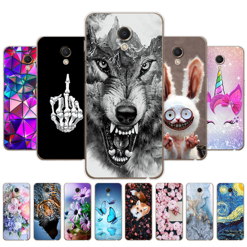 Funda para Meizu M6s, funda de teléfono con dibujos animados bonitos de Tpu, funda de silicona suave, Meilan S6 para Meizu M6S, funda trasera de 5,7 pulgadas de mármol ► Foto 1/6