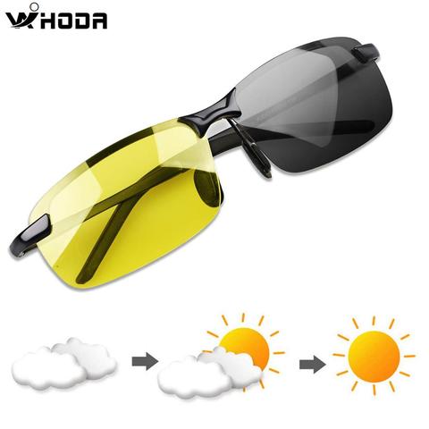 Polarizada fotosensibles al aire libre conductor gafas de sol para los hombres y las mujeres Anti Glare UV400 protección para el día y la noche gafas de sol de conducción ► Foto 1/6