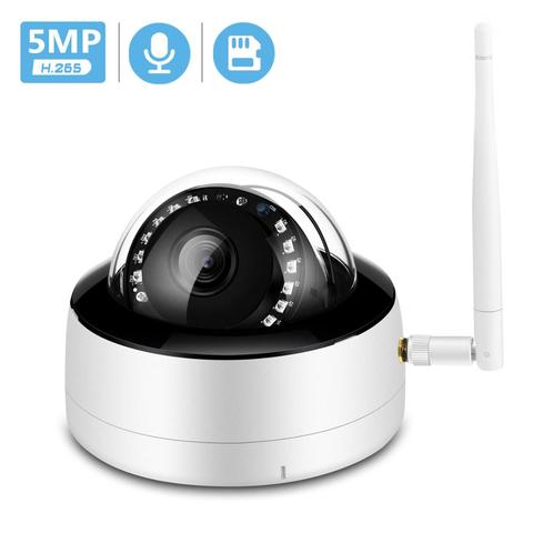 5MP Wifi Cámara IP Alerta por correo electrónico P2P Infrarrojos Noche Cámara inalámbrica Audio 1080P HD 3MP Domo Seguridad Cámara CCTV Wifi Ranura para tarjeta SD ► Foto 1/6