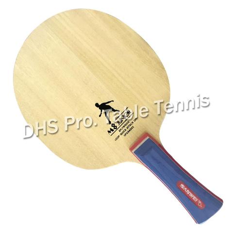 Sanwei-Hoja de tenis de mesa M8, profesional, de madera, para ping pong, pala de tenis de mesa, 5 unidades ► Foto 1/6